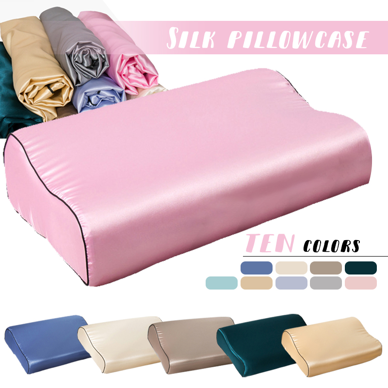 Satin Silk Pillowcase Hair Skin - Imitation Silk Satin Latex Pillowcase for