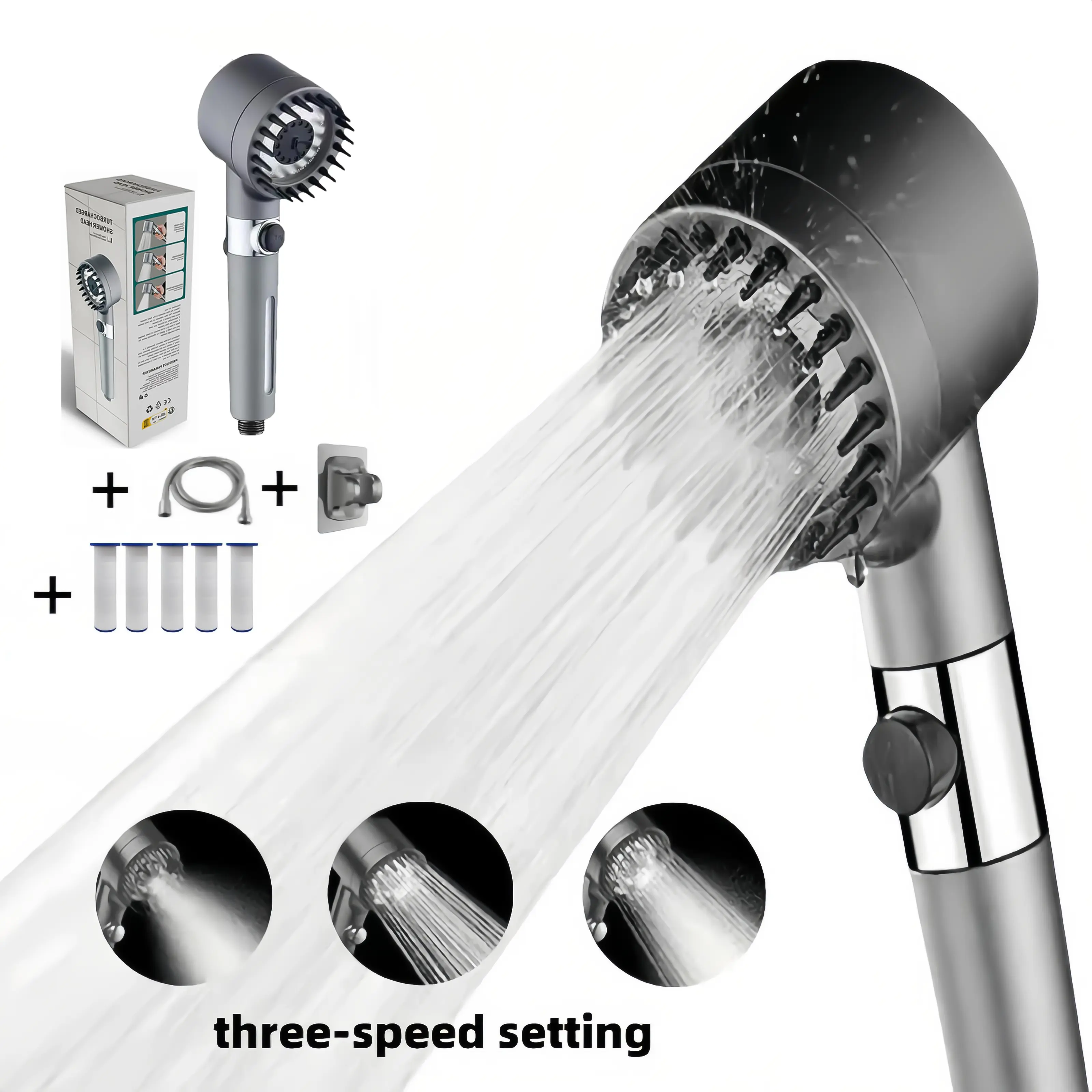 High Pressure Shower Head Handheld - High Pressure Filtered Handheld Shower Head