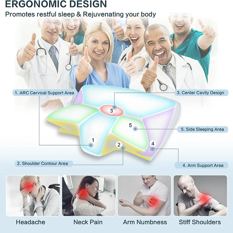 Orthopedic Contour Neck Pillow - Memory Foam Orthopedic Pillow Neck Pain review and price