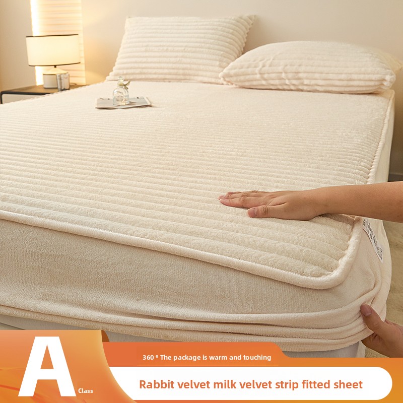 Imitation Rabbit Plush Winter  - Fitted Bed Sheets Deep Pocket review and price