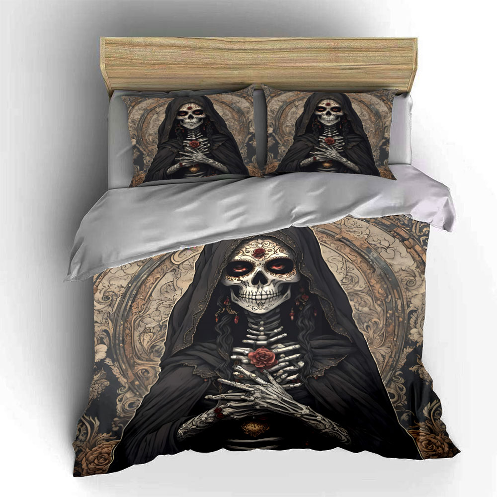 Dark Death Saint and Rose Patt - Duvet Cover Sets With Zipper review and price